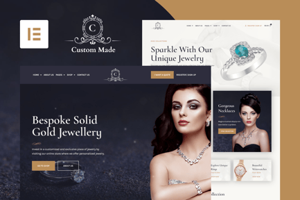 Preview: CustomMade - Customized Jewellery & Goldsmith Elementor Pro Template Kit