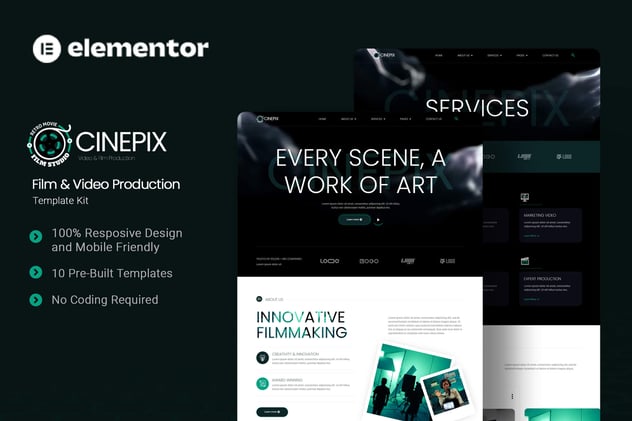 Filmic - Movie Studio & Film Maker WordPress Theme, WP Themes ft. film ...