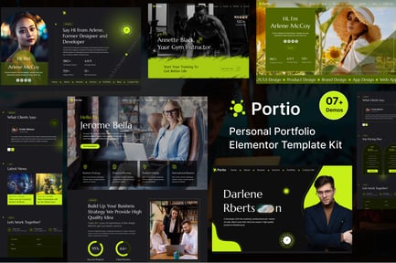 Preview: Portio - Portfolio Elementor Template Kit