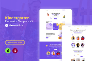 Vista previa: Kiddies - Kindergarten Elementor Template Kit