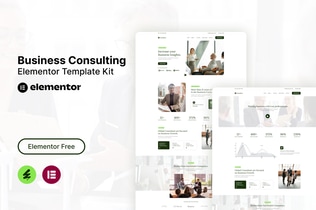 Preview: Consultry - Business Consulting Elementor Template Kit