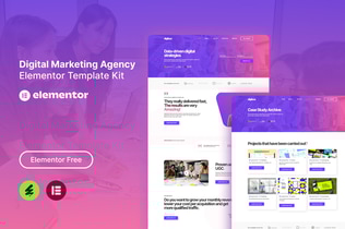 Vista previa: Digibuz - Kit de plantillas Elementor para agencia de marketing digital