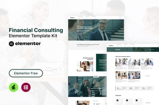 Preview: Finpoint - Financial Consulting Elementor Template Kit