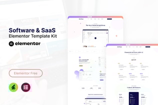 Vista previa: Softapp - Kit de plantillas Elementor para software y SaaS