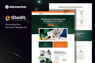 Preview: Gledit - Accounting Firm Elementor Template Kit
