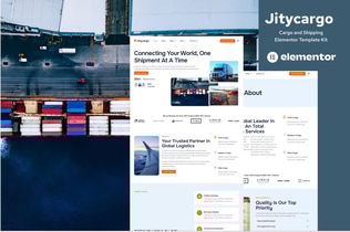 Preview: Jitycargo - Logistic Cargo & Transportation Elementor Pro Template Kit