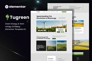Preview: Tugreen - Green Energy & Technology Company Elementor Template Kit
