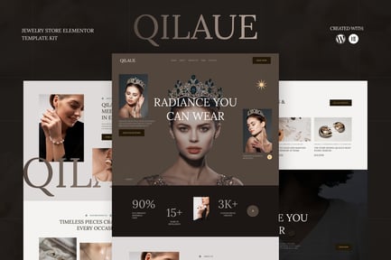 Preview: Qilaue - Jewelry Store Elementor Template Kit