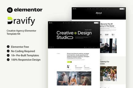 Preview: Bravify - Creative Agency Elementor Template Kit
