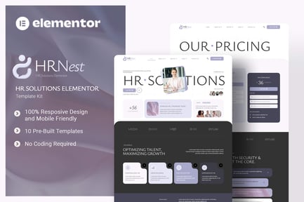 Preview: HRNest - HR Solutions Elementor Template Kit