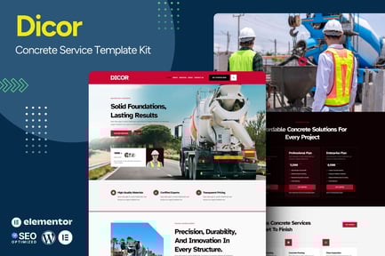 Preview: Dicor - Concrete Service Elementor Template Kit