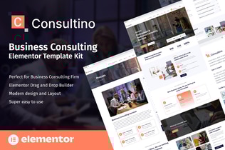 Preview: Consultino - Business Consulting Elementor Template Kit