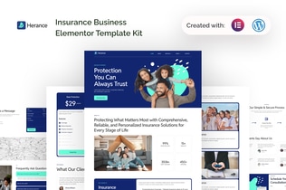 Preview: Herance - Insurance Company Elementor Template Kit