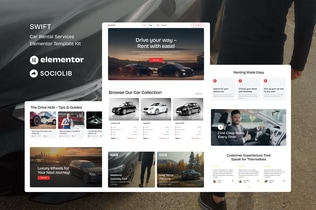 Preview: Swift - Car Rental Service Elementor Template Kit