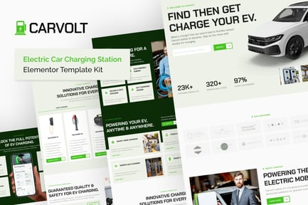 Preview: Carvolt - Electric Car Charging Station Elementor Template Kit