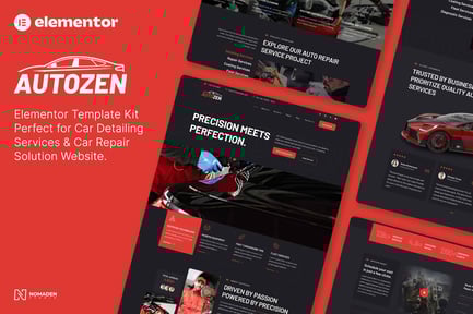 Preview: Autozen - Car Detailing Services & Car Repair Elementor Template Kits