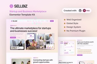 Preview: Sellbiz - Startup and Business Marketplace Elementor Template Kit