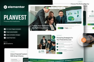 Preview: Plantvest - Finance & Invesment Elementor Template Kit