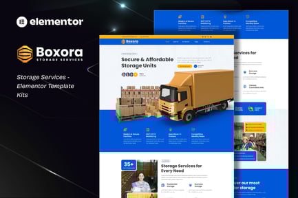 Preview: Boxora - Storage Service Elementor Template Kit