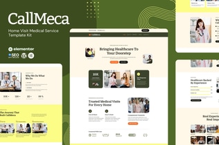 Preview: CallMeca - Home Visit Medical Service Elementor Template Kit