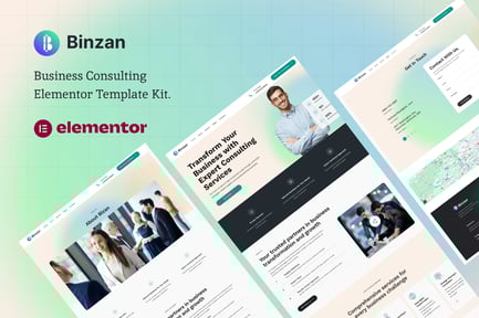 Preview: Binzan – Consulting Business Elementor Template Kit