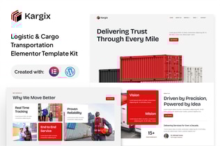 Preview: Kargix - Logistic & Cargo Transportation Elementor Template Kit