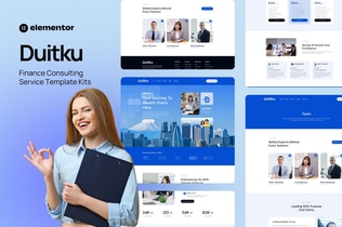Preview: Duitku – Finance Consulting Service Elementor Template Kit