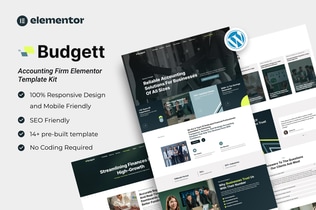 Preview: Budgett - Accounting Firm Elementor Template Kit