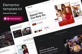 Preview: Orbitix - Broadband & Internet Provider Elementor Template Kit