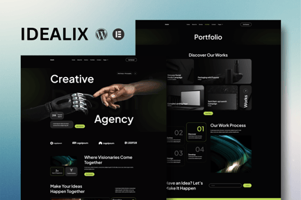 Preview: Idealix - Creative Digital Agency Elementor Template Kit