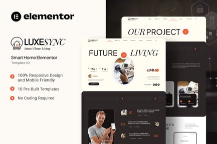 Preview: Luxesync - Smart Home Elementor Template Kit