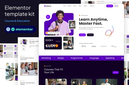 Visualização: Skilloost - Ecourse & Education elementor Template kit