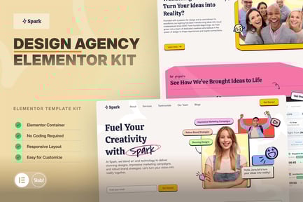 Preview: Spark - Design Agency Elementor Pro Template Kit