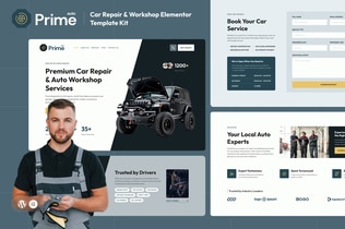 Preview: AutoPrime - Car Repair & Workshop Elementor Template Kit