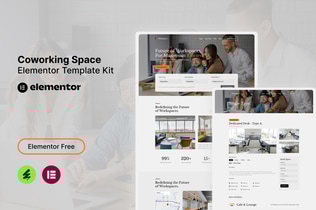 Preview: Mashspace - Coworking Space Elementor Template Kit