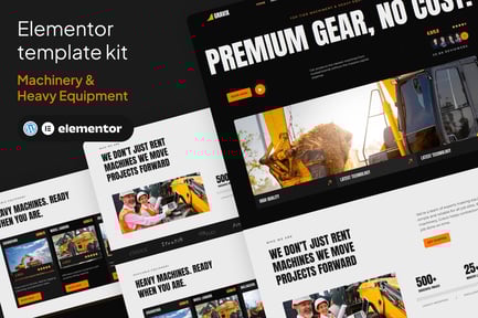 Preview: Gravix - Machinery & Heavy Equipment Elementor Kits Templates