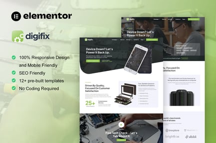 Preview: DigiFix - Mobile Phone Repair Elementor Pro Template Kit