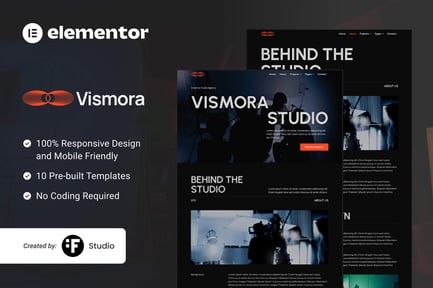 Preview: Vismora — Elementor Template Kit for Creative Studios