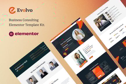 Preview: Evolvo - Business Consulting Elementor Template Kit