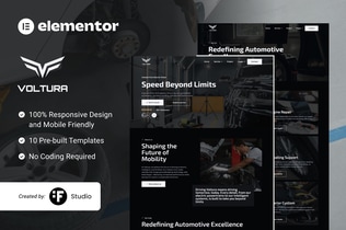 Preview: Voltura – Automotive Car Services Elementor Template Kit