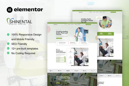 Preview: Shinental - Dentist & Medical Clinic Elementor Template Kit