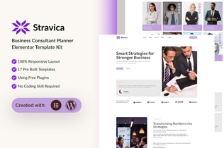 Preview: Stravica - Business Consultant Elementor Template Kit