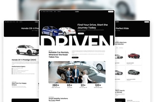Preview: Carlist - Modern Minimalist Car Rental Elementor Template Kit