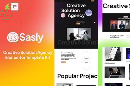 Preview: Sasly - Creative Solution Elementor Template Kit