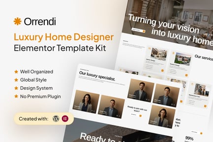 Preview: Orrendi - Luxury Home Designer Elementor Template Kit