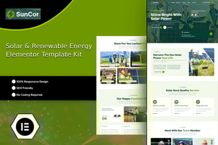 Preview: Suncor - Solar & Renewable Energy Elementor Template Kit