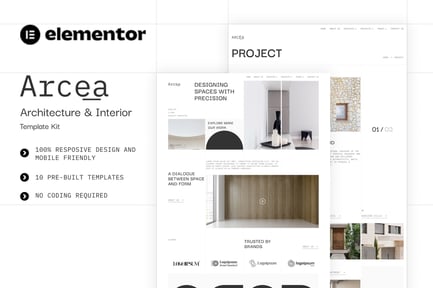 Preview: Arcea - Architecture & Interior Elementor Template Kit