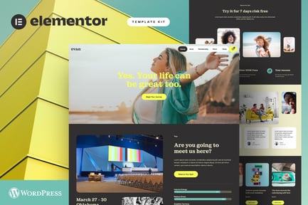 Preview: Evan - Life & Business Coach Elementor Pro Template Kit