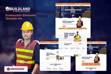 Preview: Buildland - Construction Business Elementor Template Kit