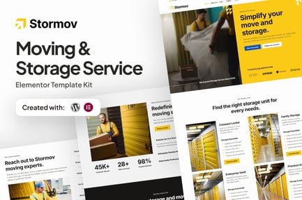Preview: Stormov - Moving & Storage Service Elementor Template Kit